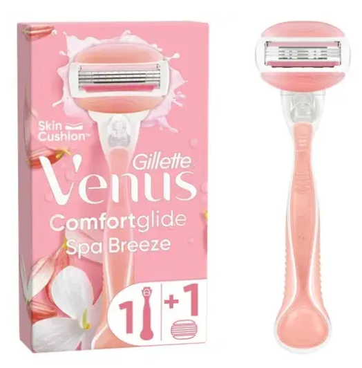 Станок для гоління жіночий (Бритва) Venus Comfortglide Spa Breeze з 1 змінними картриджами, фото 1