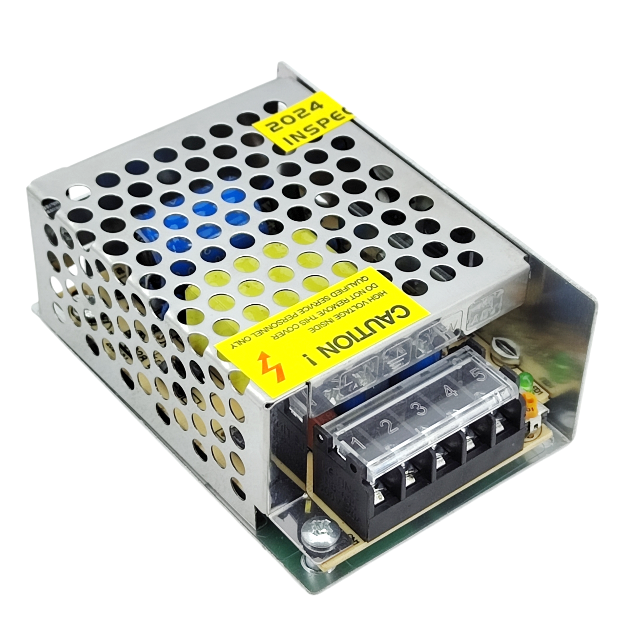 Блок живлення 12V 2.5A (макс. 5А) метал. корпус, 86x60x33 мм, TR-60-12