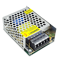 Блок живлення 12V 2.5A (макс. 5А) метал. корпус, 86x60x33 мм, TR-60-12