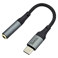 Перехідник штекер Type-C – гніздо AUX Hoco LS36, 12 см
