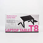 Столик для ноутбука з охолодженням (42х26см) до 25кг, Т8 / Складна підставка для ноутбука / Столик трансформер, фото 10