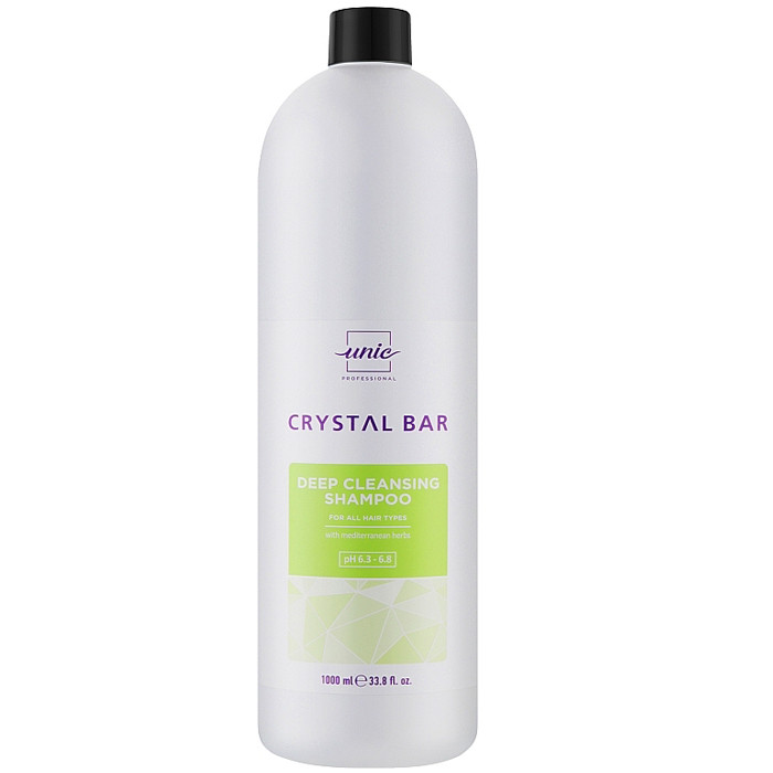 Шампунь для глибокого очищення Unic Crystal Bar Deep Cleansing Shampoo 1000мл, фото 1