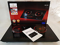 Електроплита настільна побутова, електроплитки настільні для дачі, електро плити настільні Crownberg CB-1330