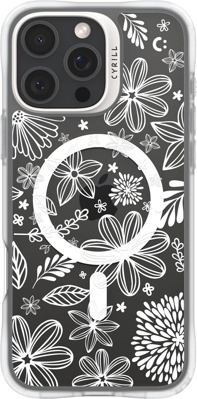 Чохол Spigen Cyrill UltraSheer MagSafe White Florals для iPhone 16 Pro Max ACS08741