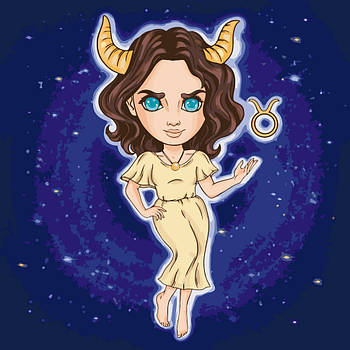 Картина за номерами знаки зодіаку Телець 40х40 см Art Craft (10106-AC)