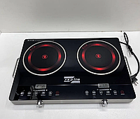 Настільні електричні кухонні плити, плита електрична склокерамічна настільна Zepline ZP-062