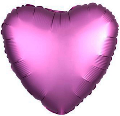 Набір кульок повітр. фольг. "Серце сатин" рожеве 10"/25см 5шт №833736/Pelican/(1)(5), фото 1