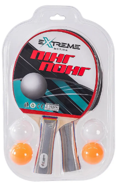 Набір для настіл. тенісу 2 ракетки,4 кульки,в слюді №TT24179(50) КІ, фото 1