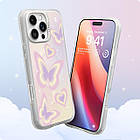 Чохол Spigen Cyrill UltraSheer MagSafe Purple Butterflies для iPhone 16 Pro Max ACS08744, фото 4