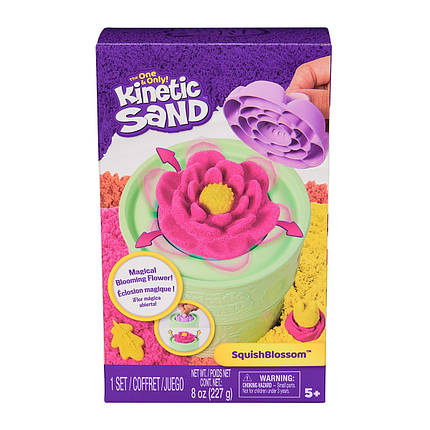 Набір піску для творчості - KINETIC SAND КАЗКОВІ КВІТИ (2 кольори, 227 g, аксес.), фото 1