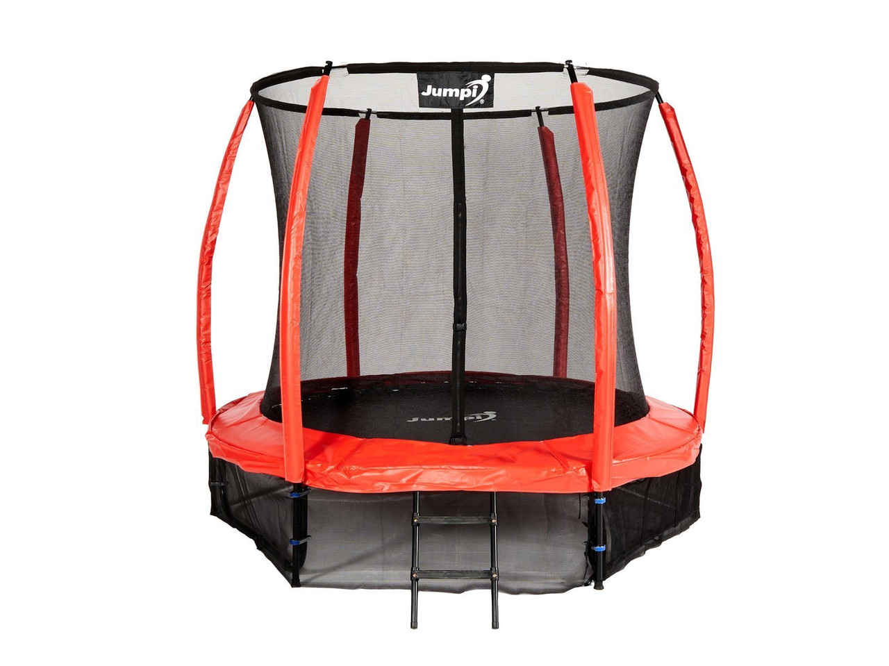 Батут спортивний Jumpi 252 см/8 FT Maxy Comfort Plus Червоний з внутр. сіткою