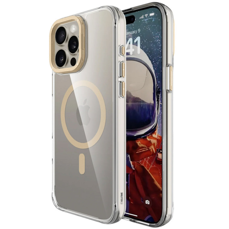 Чохол TPU Space Case Apex with MagSafe для Apple iPhone 15 Pro (6.1") Gold