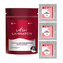 Набір складів №1 Silk Essence Lash Lamination (3 саше по 2мл.) Innovator Cosmetics для ламінування вій та брів