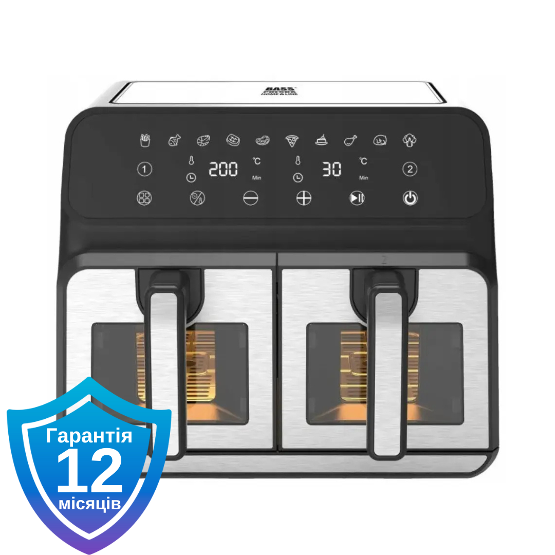 Мультипіч аерофритюрниця подвійна Bass Polska BH 10881 9 л 2500Вт
