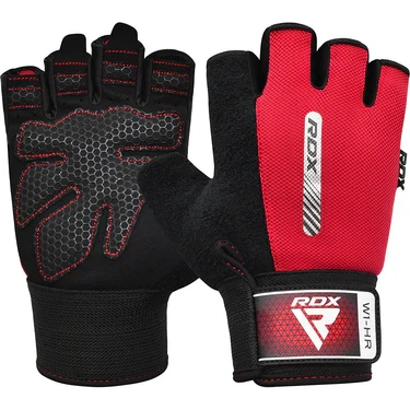 Рукавички для фітнесу RDX W1 HALF RED-M