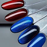 Гель лак темно-червоний вітражний Global Fashion 8ml №17, фото 3