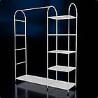 Стійка для одягу "ALUMNUS ARC" універсальна аркова d16 1700х1400х400мм. Рейл для дому та бізнесу, фото 2