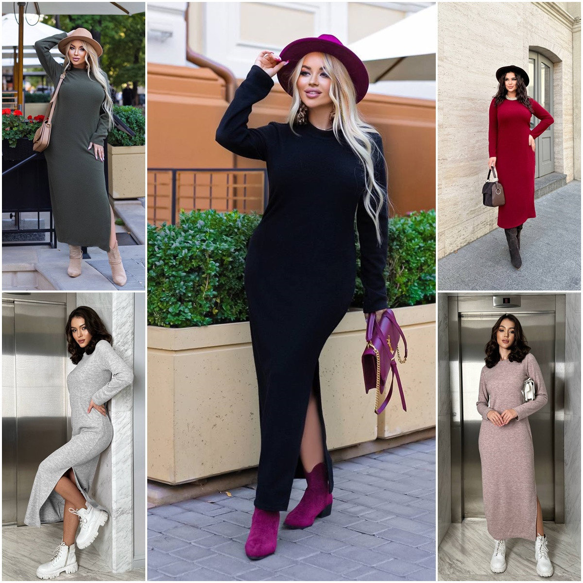 Довга сукня тепла ангора