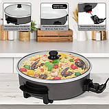 Електрична керамічна сковорода clatronic pp 3570 с, 42 см, 1500 вт, фото 7