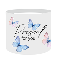 Наліпка на капелюшну коробку 20х17см - Present for you