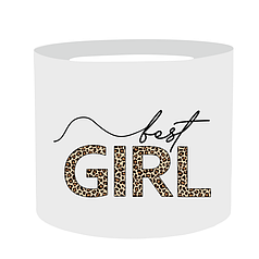 Наліпка на капелюшну коробку 20х17см - Best girl