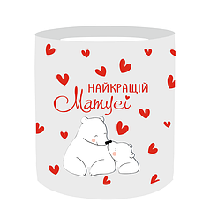 Наліпка на капелюшну коробку 15х17см - Найкращій матусі