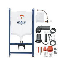 Комплект 4 в 1: Інсталяція GROHE Solido 3 в 1 3884966Q + Унітаз безобідковий Kroner Harz WHI483632 TORNADO з, фото 5