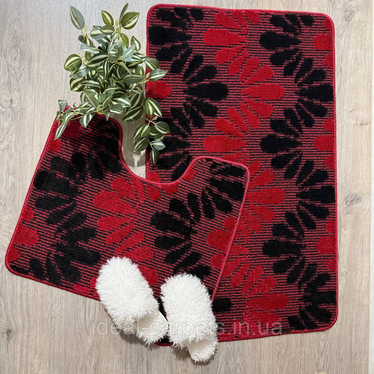 Комплект у ванну Classik 60*100 та 60*50см 174-Бургунді 0730