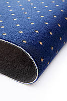 Комерційний ковролін Ideal Carus Delhi 828 синій - ширина 4 метри