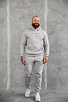 Теплий спортивний костюм чоловічий Європа Сірий S