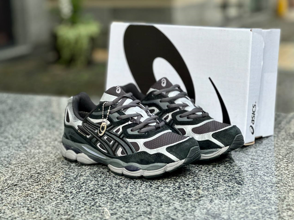 Чоловічі кросівки Asics Gel NYC Black Silver Gore-Tex Асікс Гель Гортекс чорні з сірим