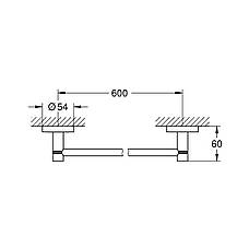 Тримач для рушників Grohe QuickFix Start 411782430, фото 2