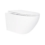 Унітаз підвісний Qtap Jay безобідковий із сидінням Soft-close QT07335176W