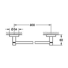 Тримач для рушників Grohe QuickFix Start 411872430, фото 2