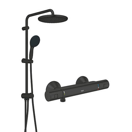 Змішувач термостатичний для душу Grohe QuickFix Start Black UA303908T2, фото 1