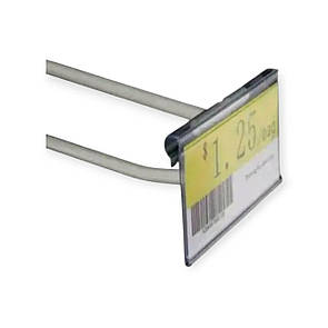 Цінник пластиковий навісний 60 х 40 мм на гачки Цінникоутримувач пластиковий відкидний