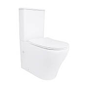 Унітаз підлоговий Qtap Virgo Ultra Quiet безобідковий із сидінням Soft-Close WHITE QT18226092AW