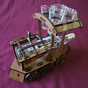 Мінібар Потяг із рюмками