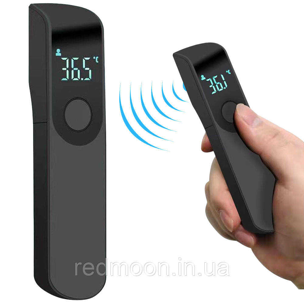 Безконтактний термометр електронний 0-80°C, від батарейок / Інфрачервоний термометр / Електроградусник для тіла