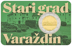 Монета Хорватії 2 євро 2024 р. Старий город Вараждин - Блістер
