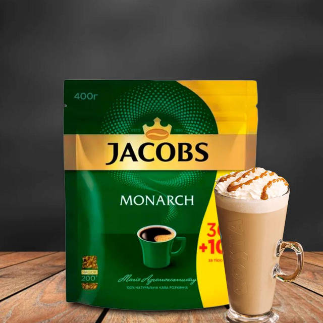 Розчинна гранульована кава Jacobs Monarch 400 г Якобс Монарх