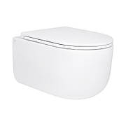 Унітаз підвісний Qtap Taurus безобідковий із сидінням Soft-close QT2433084EUQW