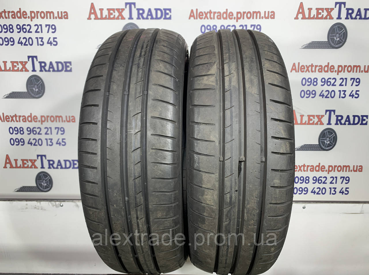 195/65 R15 Dunlop Sport BluResponse літні шини б/у, фото 1