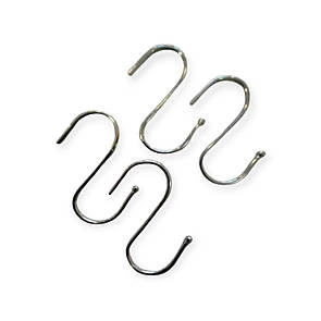 Гачки S-подібні Хромовані Малі 5 см