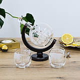 Набір для віскі Подорожі навколо світу графін 850 мл та 2 склянки 300 мл, фото 2