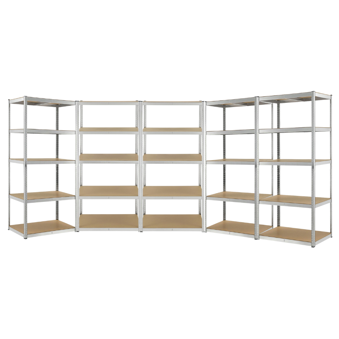 Міцний стелаж LEOBRO 180 х 450 х 40 см, 175кг/полиця, 5 полиць (LB-R175-GALX5)