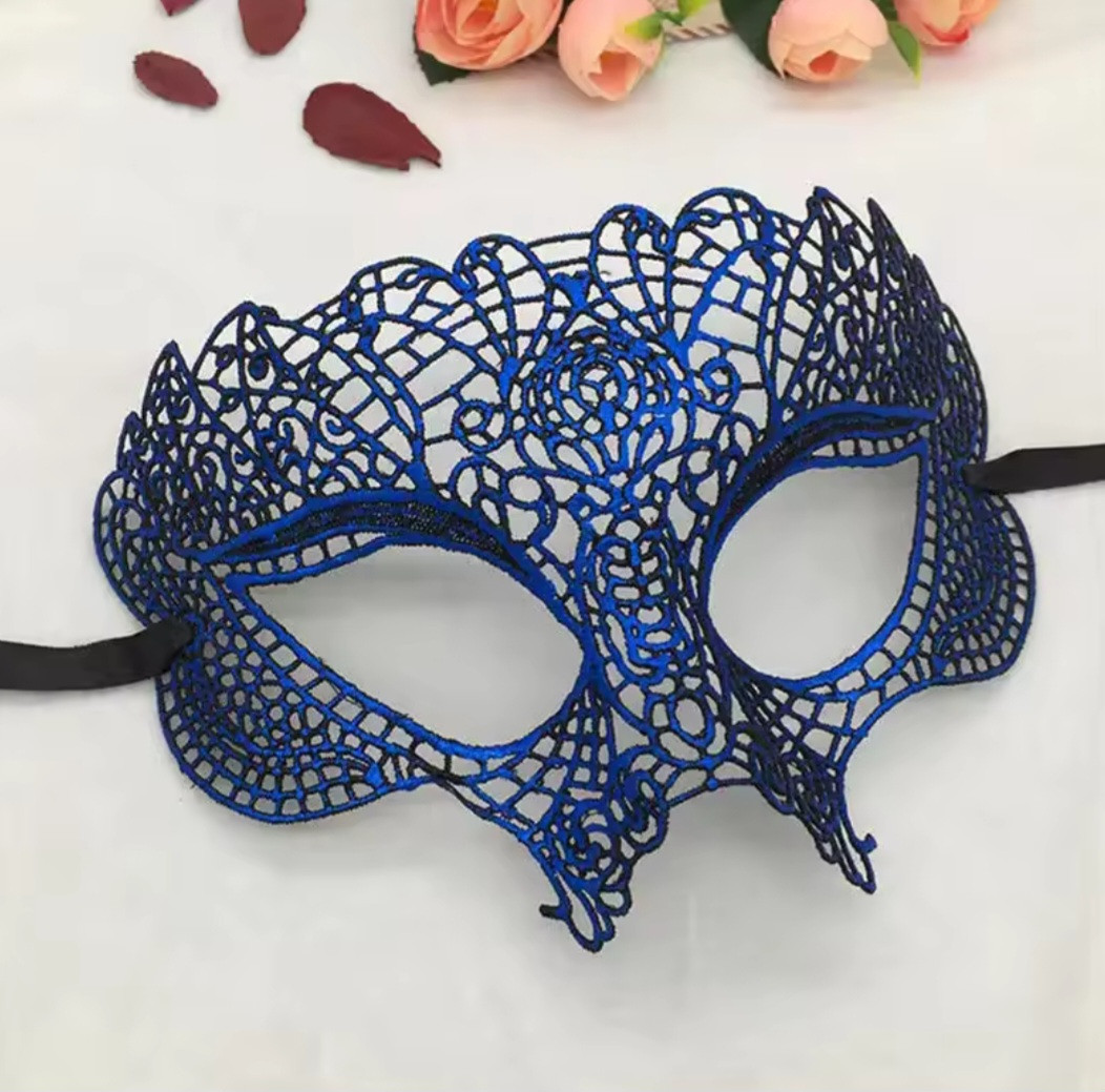 Маска на карнавал one size синій, фото 1