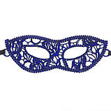 Венеціанська маска для корпоративу one size синій, фото 2