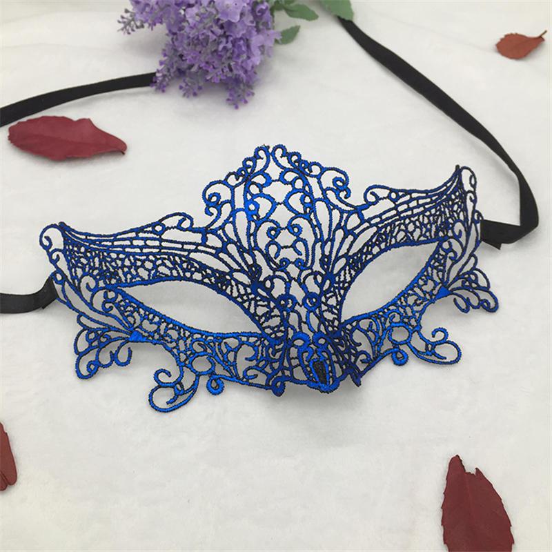 Маскарадна маска для обличчя one size синій, фото 1