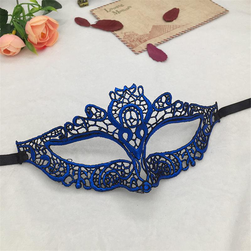 Маска карнавал на обличчя one size синій, фото 1